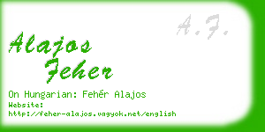 alajos feher business card
